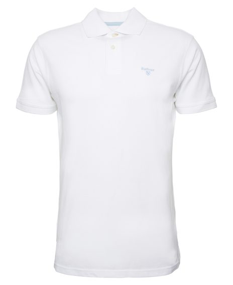 Barbour Lightweight Sports Polo Shirt — Classic White