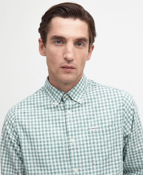 Barbour Kanehill Tailored Shirt — Agave Green