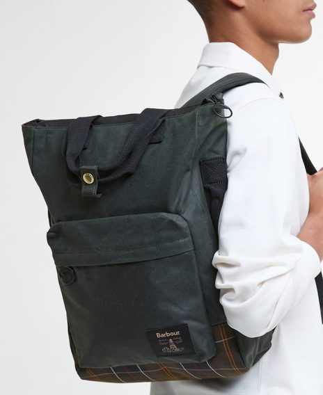 Barbour Field Wax Backpack — Sage