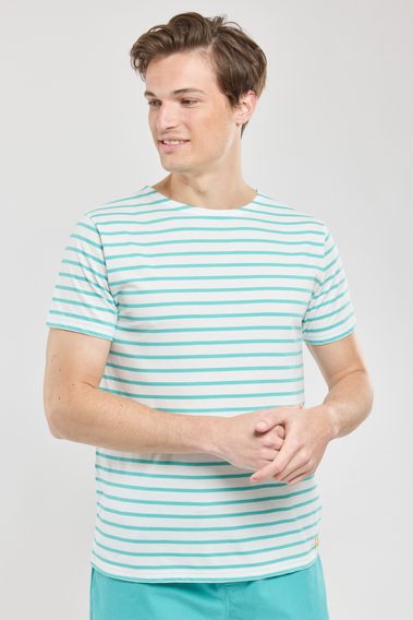 Armor Lux Short-Sleeved Breton T-Shirt — Laguna