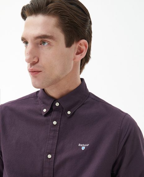 Barbour Oxford Tailored Long-Sleeved Shirt — Fig