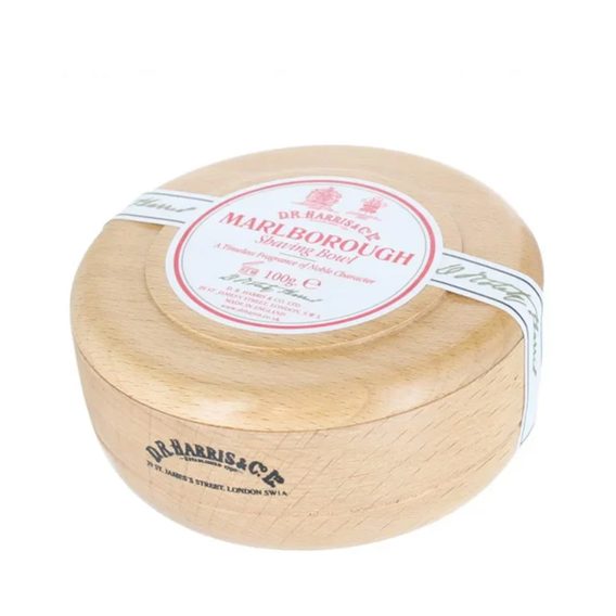 Дървена купичка със сапун за бръснене D.R. Harris - Marlborough (100 г)