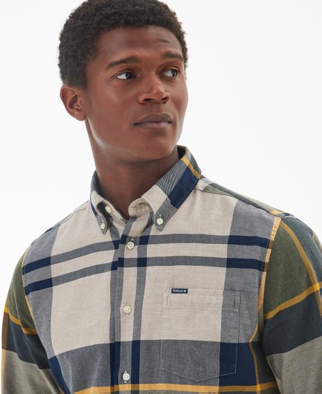 Barbour Dunoon Tailored Shirt — Forest Mist