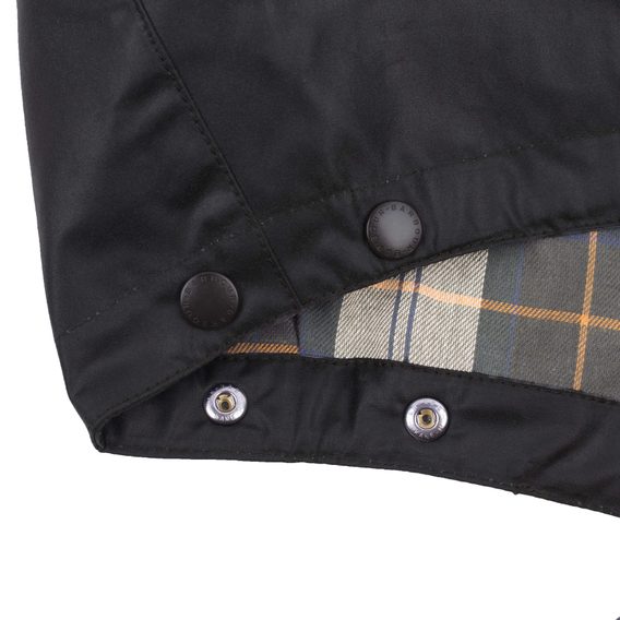 Barbour Waxed Cotton Hood — Sage