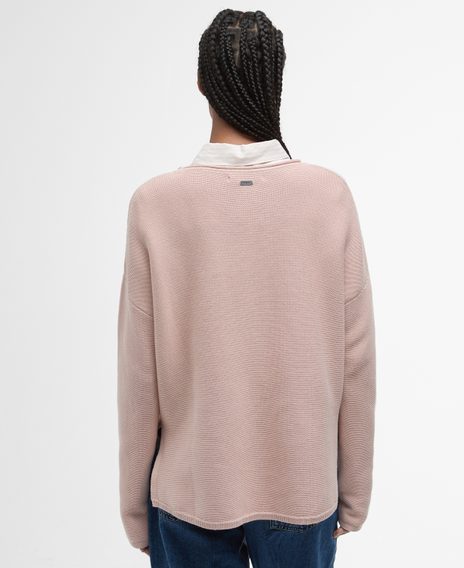 Barbour Marine Knitted Jumper — Primrose Pink