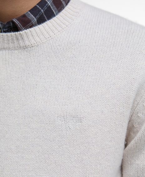 Barbour Covent Crew Neck Jumper — Mist Marl