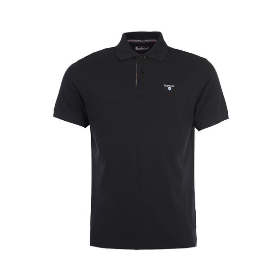 Barbour Tartan Poloshirt Pique — Black/Modern