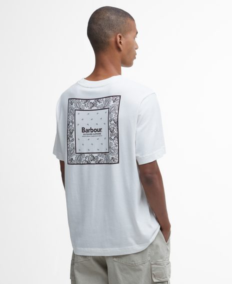 Barbour Thornley Relaxed Graphic T-Shirt — Whisper White