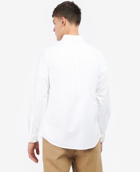 Barbour Oxford Tailored Long-Sleeved Shirt — White