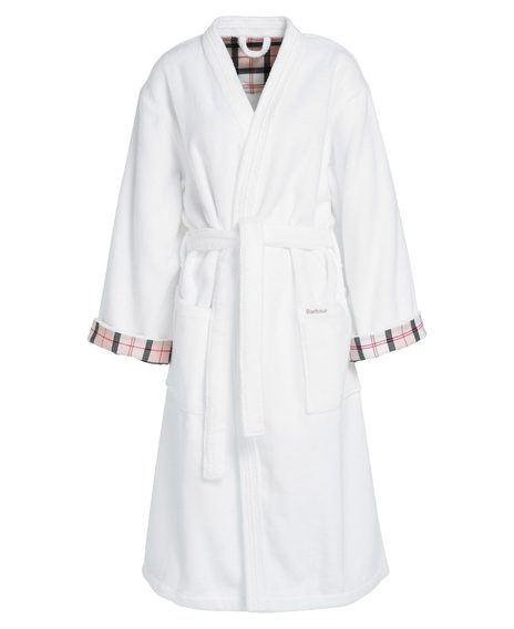 Barbour Ada Dressing Gown — Classic White