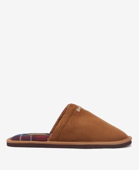 Barbour Everitt Mule Slippers — Camel