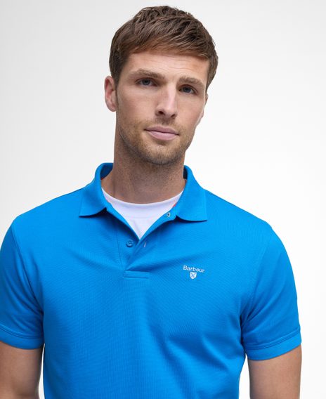 Barbour Active Tailored Fit Polo Shirt — Sports Blue