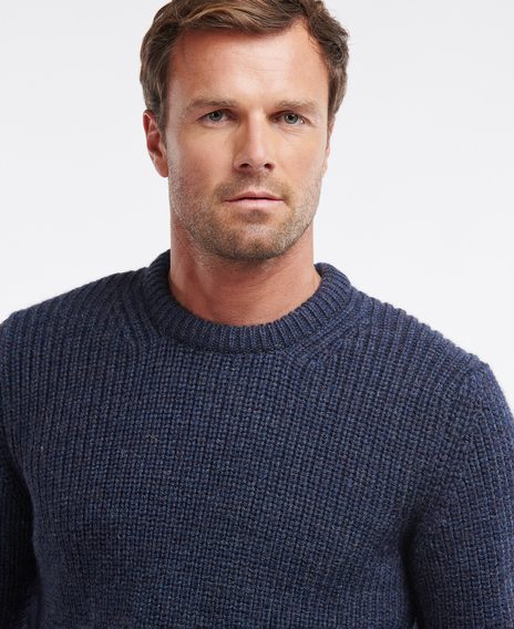 Barbour New Tyne Crew Jumper — Denim