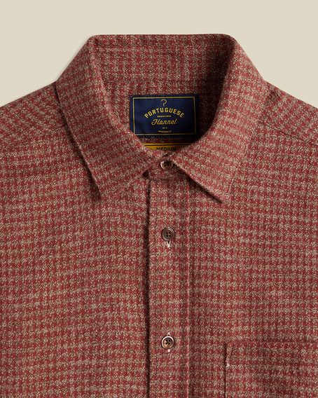 Portuguese Flannel Abstract Pied Poule — Clay