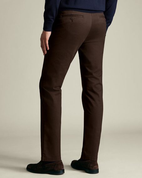 Charles Tyrwhitt Ultimate Non-Iron Chinos — Chocolate Brown