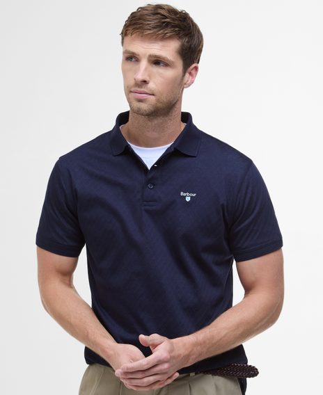 Barbour Sutton Tailored Fit Polo Shirt — Navy