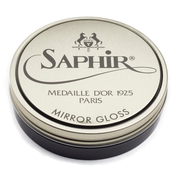 Восък за огледален блясък Saphir Mirror Gloss - тъмнокафяв (75 мл)