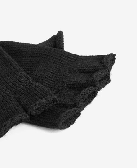 Barbour Fingerless Gloves — Black