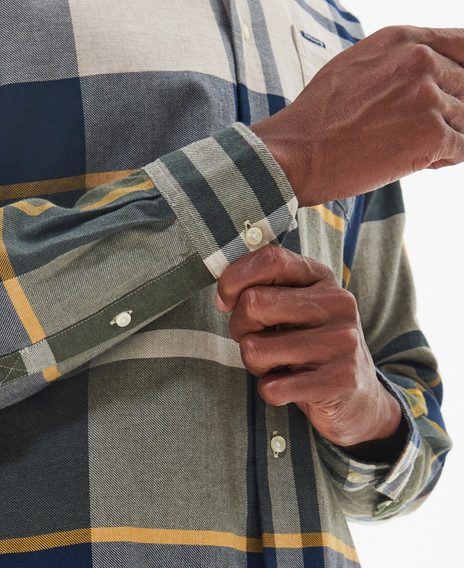 Barbour Dunoon Tailored Shirt — Forest Mist