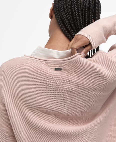 Barbour Marine Knitted Jumper — Primrose Pink