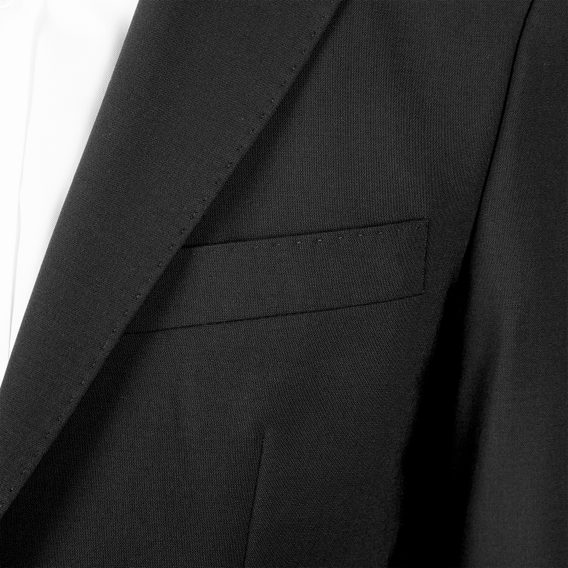 Вълнен костюм John & Paul - черен