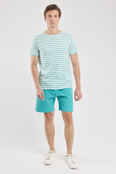 Armor Lux Short-Sleeved Breton T-Shirt — Laguna