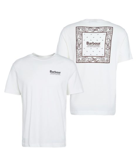 Barbour Thornley Relaxed Graphic T-Shirt — Whisper White