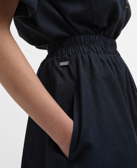 Barbour Elsie Midi Skirt — Black