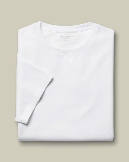 Charles Tyrwhitt Pure Cotton T-Shirt — White