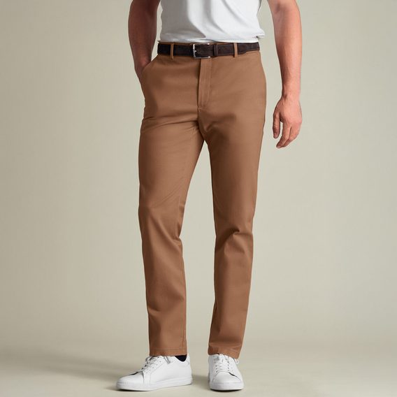 Charles Tyrwhitt Ultimate Non-Iron Chinos — Camel