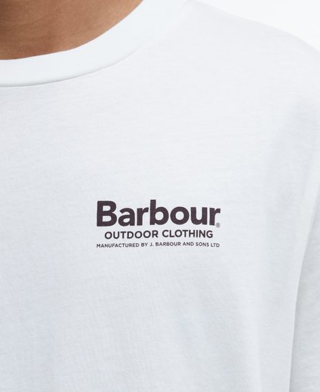 Barbour Thornley Relaxed Graphic T-Shirt — Whisper White