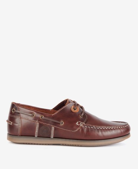 Barbour Wake Boat Shoes — Coffee Brown