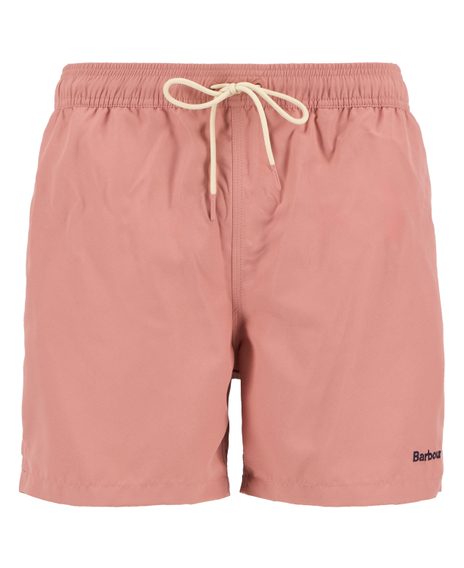 Barbour Staple Logo 7″ Swim Shorts — Pink Clay