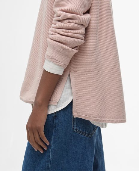 Barbour Marine Knitted Jumper — Primrose Pink