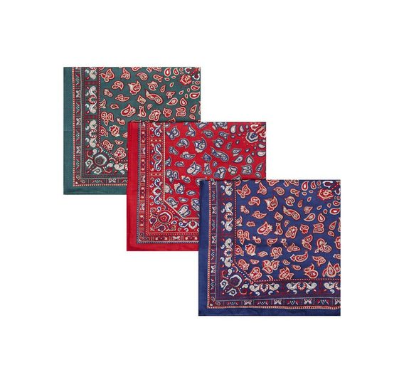 Подаръчен пакет кърпички с paisley мотив Barbour (3 бр)