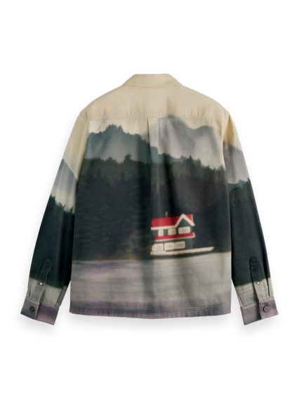 Scotch & Soda — Relaxed Fit Printed Twill Overshirt
