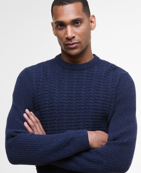 Barbour Cleveland Crew Neck Jumper — Navy