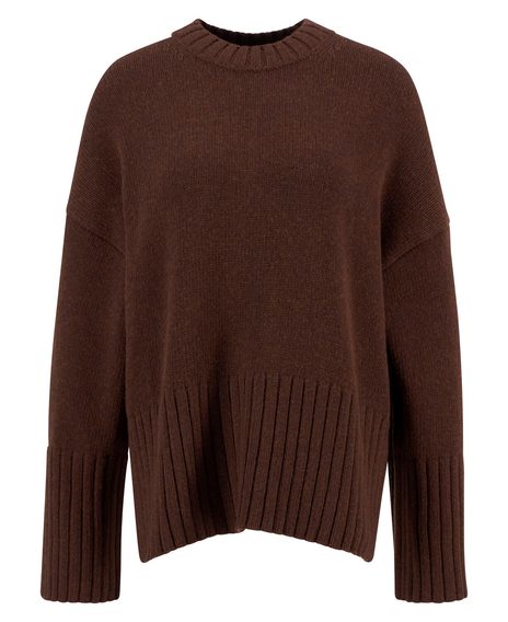 Barbour Sophia Crew Neck Jumper — Vicuna
