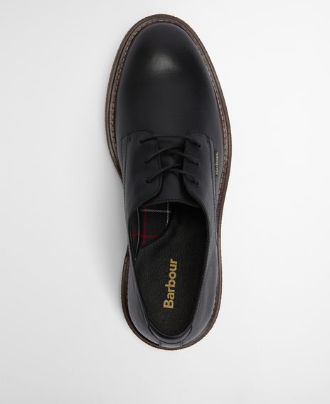 Barbour Harefield Derby Shoes — Black