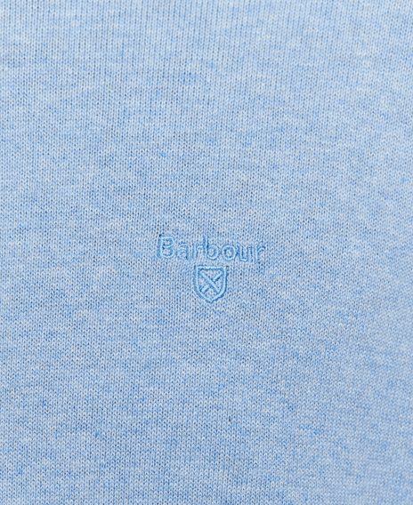 Barbour Pima Cotton Crew Neck Jumper — Dark Chambray