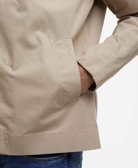 Barbour Short Rokig Waterproof Jacket — Washed Stone