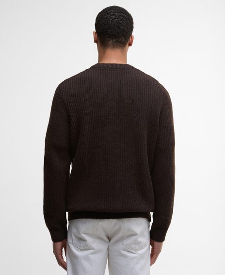 Barbour Cleveland Crew Neck Jumper — Dark Oak