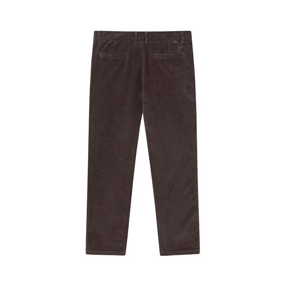 KnowledgeCotton Apparel Corduroy Chino Pants — Chocolate Plum