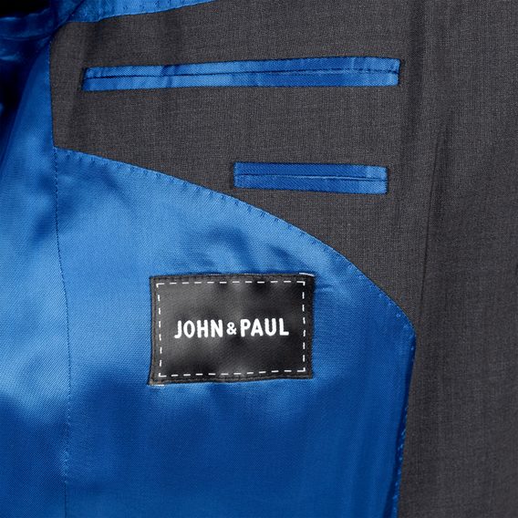 Вълнен костюм John & Paul - сив