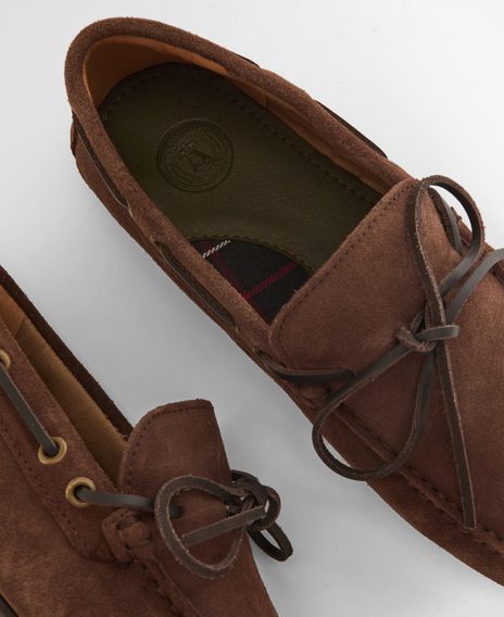 Barbour Courage Driving Shoe — Choco Suede