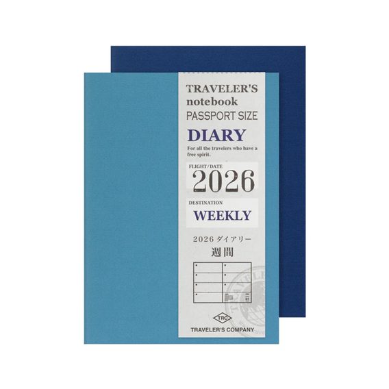 TRAVELER'S notebook — Refill 2026 Weekly (Passport)