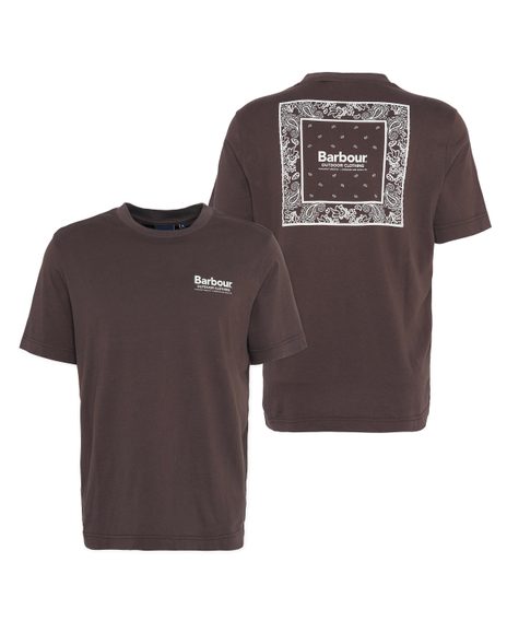 Barbour Thornley Relaxed Graphic T-Shirt — Bitter Chocolate
