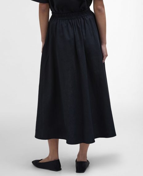 Barbour Elsie Midi Skirt — Black