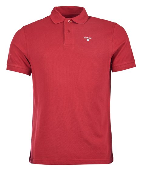 Barbour Sports Polo Shirt — Ruby