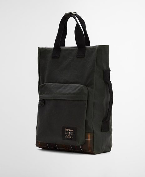 Barbour Field Wax Backpack — Sage